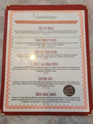 Menu photo 6 The Original Granny's Wheeling, IL