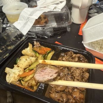 Oishii Ramen And Bar - The chicken hibachi is raw - Ramen Near Me - Forney, Texas