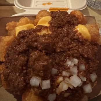 Proudly Serving - Chili cheese tots - Burgers Near Me - Hermosa Beach, California