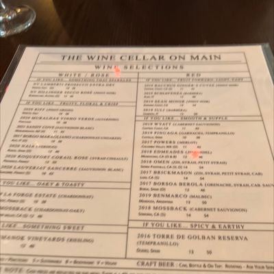 Menu photo 1 The Wine Cellar On Main Northport, NY Menu photo 1 The Wine Cellar On Main Northport, NY