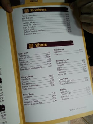 Menu photo 1 La Posada Arévalo, AV