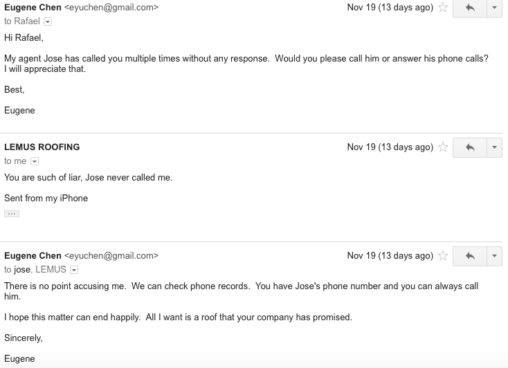 Slide of Lemus Roofing