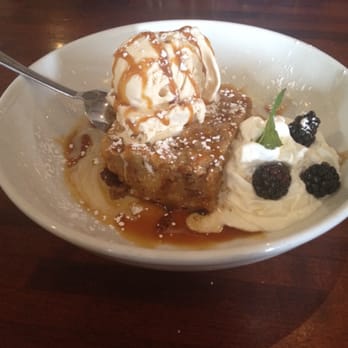 Moonshine Grill - White chocolate bread pudding - Southern Near Me - Austin, Texas
