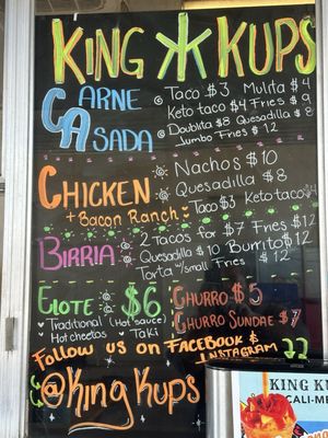 Menu photo 6 King Kups McKinney, TX