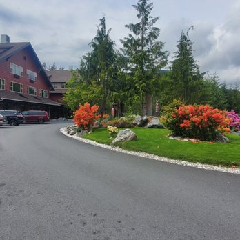 Cape Fox Lodge - Front circle. - Hotels Near Me - Ketchikan, Alaska