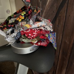 Lucky Pierre's Dog Grooming - All of Berties bandannas from his time of grooming at Lucky Pierres. How sad it is to have to leave.