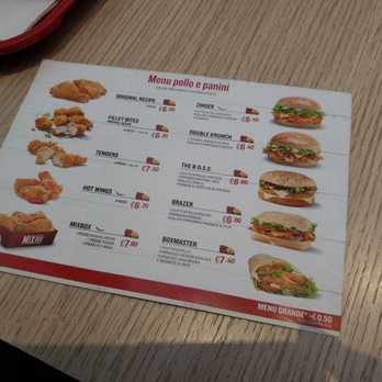 KFC - The menu - Fast Food Near Me - Arese, Michigan