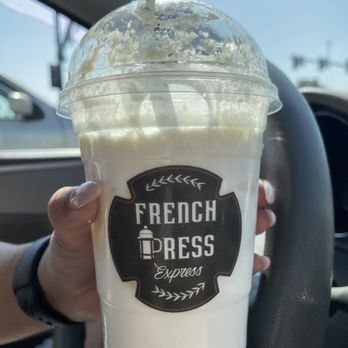 French Press Express - Pina Colda Italian Soda w/cream - Coffee & Tea Near Me - Meridian, Idaho