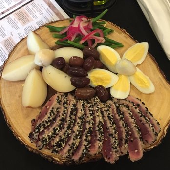 St James Winery - Ahi Tuna Nicoise. Make sure to ask for the balsamic reduction. - Wineries Near Me - Branson, Missouri St James Winery - Ahi Tuna Nicoise. Make sure to ask for the balsamic reduction. - Wineries Near Me - Branson, Missouri
