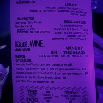 Night on Earth - N/A cocktails, beer, and wine menu - Bars Near Me - Los Angeles, California Night on Earth - N/A cocktails, beer, and wine menu - Bars Near Me - Los Angeles, California