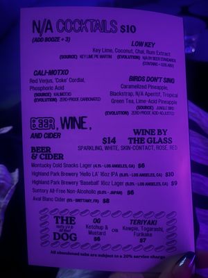 Menu photo 2 Night on Earth Los Angeles, CA Menu photo 2 Night on Earth Los Angeles, CA