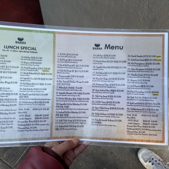 Manna - Menu - Korean Near Me - San Francisco, California