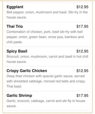 Menu photo 2 Phad Thai Coupeville, WA
