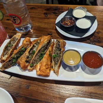 Finney's Crafthouse - Orange - Cheese steak egg rolls - New American Near Me - Orange, California Finney's Crafthouse - Orange - Cheese steak egg rolls - New American Near Me - Orange, California