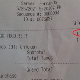 Service charge for to go? Service charge for to go?