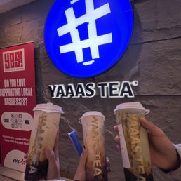 Left to right: White Mocha Boba, Salted Caramel Boba, & Strawberry Matcha Boba