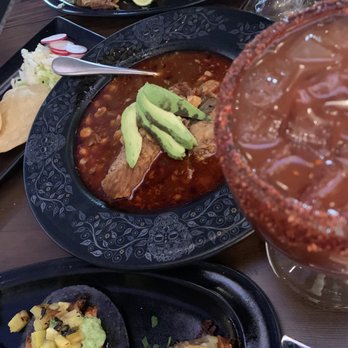 The Mexicano - Carne asada, pastor, and birria tacos and bowl of posole and a bloody Maria - Mexican Near Me - Phoenix, Arizona The Mexicano - Carne asada, pastor, and birria tacos and bowl of posole and a bloody Maria - Mexican Near Me - Phoenix, Arizona