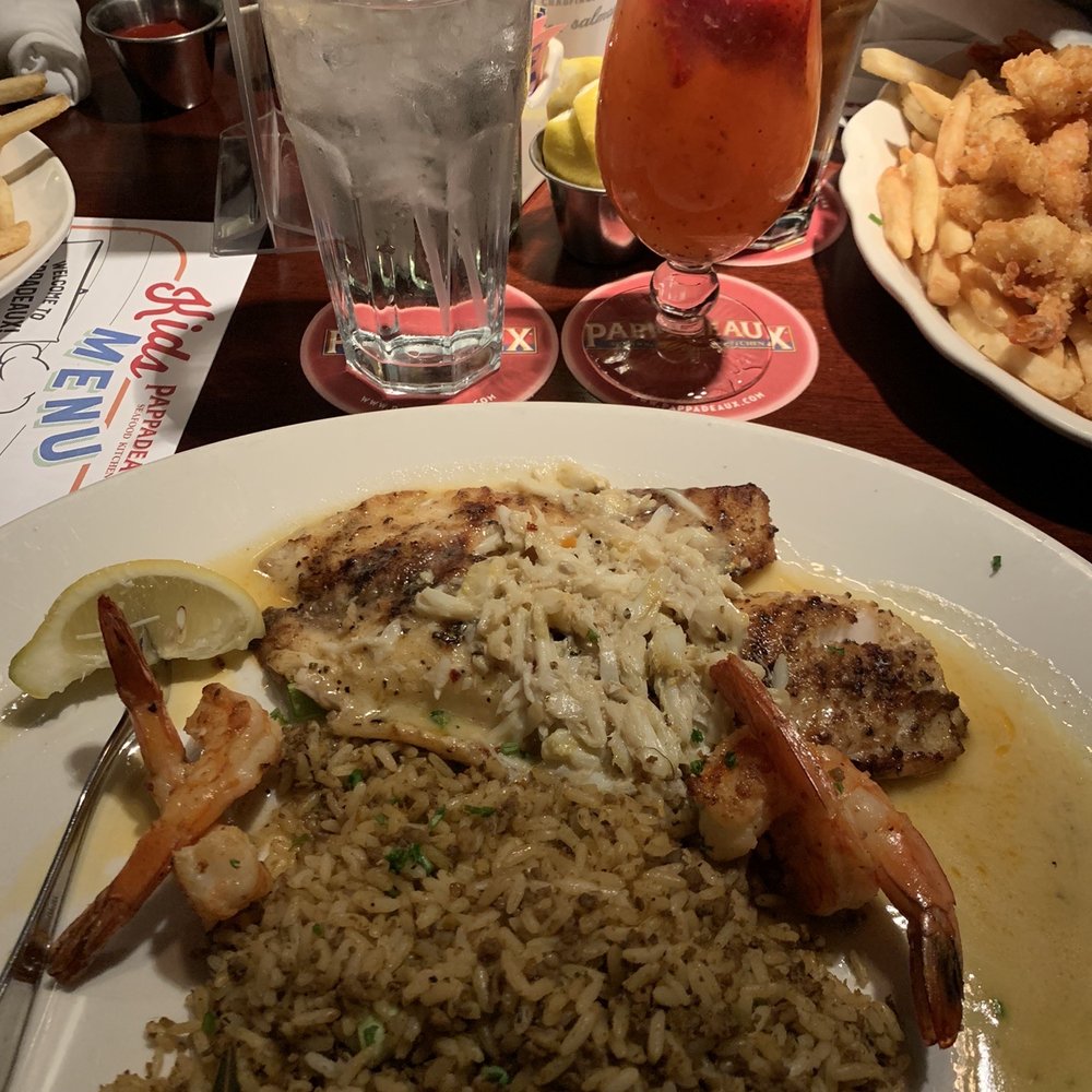 Pappadeaux Seafood Kitchen - Grilled Tilapia & Lump Crab - Seafood Near Me - Conroe, Texas Pappadeaux Seafood Kitchen - Grilled Tilapia & Lump Crab - Seafood Near Me - Conroe, Texas