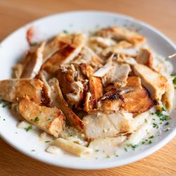 Albasha - Creamy Penne Pasta with Chicken Shawarma