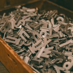 Aurora Mills Architectural Salvage - Aluminum mail box letters and numbers