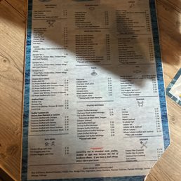 The menu The menu