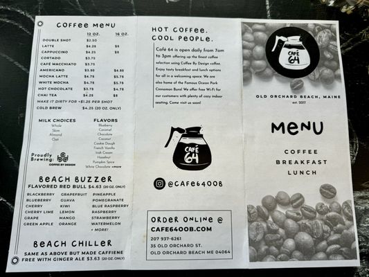 Menu photo 1 Cafe 64 Old Orchard Beach, ME