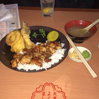 Sushi Nini - Chicken Teriyaki with Tempura and Miso Soup. Amazing dish with great flavor. - Sushi Bars Near Me - Round Rock, Texas Sushi Nini - Chicken Teriyaki with Tempura and Miso Soup. Amazing dish with great flavor. - Sushi Bars Near Me - Round Rock, Texas