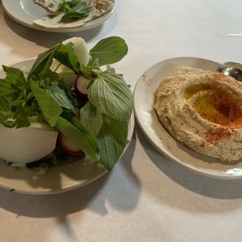 Raffi's Place - Hummus with lavash bread and fresh lemon basil. - Middle Eastern Near Me - Glendale, California Raffi's Place - Hummus with lavash bread and fresh lemon basil. - Middle Eastern Near Me - Glendale, California