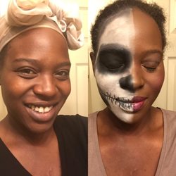 Diamond’s in the rough day spa - Halloween before and after