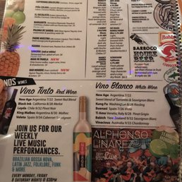 Menu - drinks Menu - drinks