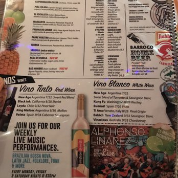 Barroco - Menu - drinks - Latin American Near Me - Cleveland, Ohio Barroco - Menu - drinks - Latin American Near Me - Cleveland, Ohio