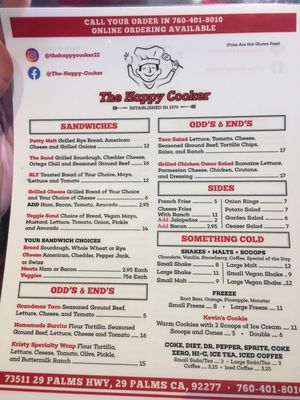 Menu photo 2 The Happy Cooker Twentynine Palms, CA