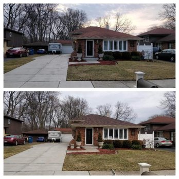 A-Abel Roofing - Top is before, bottom is after roof was done. - Roofing Near Me - Midlothian, Illinois