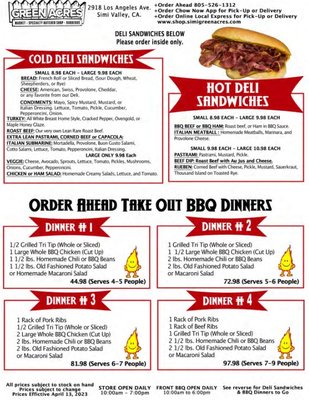 Menu photo 8 Green Acres Market Simi Valley, CA