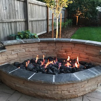 This Is A Custom Build Natural Gas Fire Pit Using 2 Different