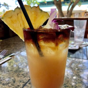 Three's Bar & Grill - "Malt-like" Mai Tai that was very heavy on the pineapple, not on the liquor - Asian Fusion Near Me - Kihei, Hawaii Three's Bar & Grill - "Malt-like" Mai Tai that was very heavy on the pineapple, not on the liquor - Asian Fusion Near Me - Kihei, Hawaii