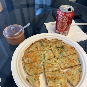 Golden Pig - Pancake with mixed vegetables. - Korean Near Me - Cecil, Pennsylvania Golden Pig - Pancake with mixed vegetables. - Korean Near Me - Cecil, Pennsylvania