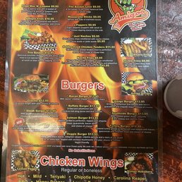 Menu side 1