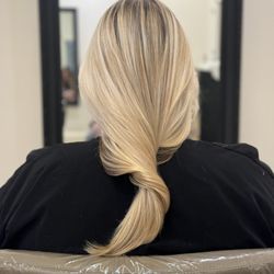 Derek Sansone Hair - Blonde balayage highlights