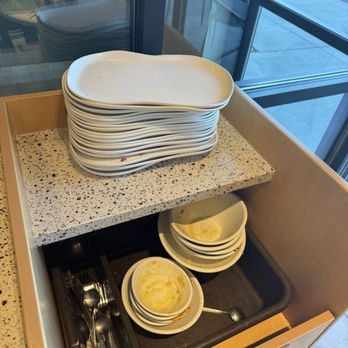 Panera Bread - The leaning tower of dishes. - Salad Near Me - Marietta, Ohio