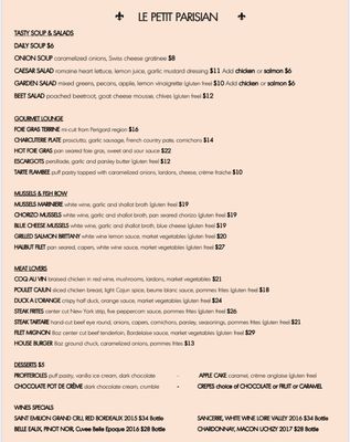 Menu photo 4 The Parisian Restaurant & Wine Bar Jupiter, FL Menu photo 4 The Parisian Restaurant & Wine Bar Jupiter, FL