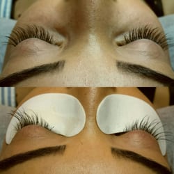 Lash Correction before and after