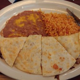 Brisket quesadilla dinner