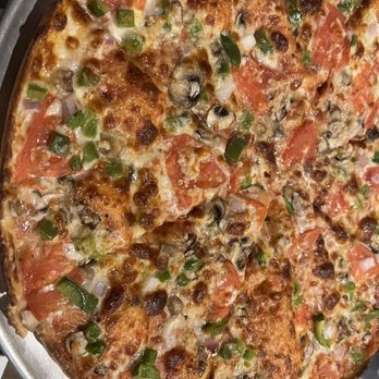 Upper Crust Pizza - pepperoni, mushrooms, and cheese - Pizza Near Me - Marathon, Florida