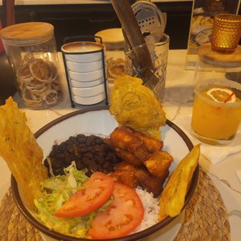 Casa Colven - Create your  L.E.S bolwl: White rice, black beans, prk, salad and tonones - Bars Near Me - New York, New York