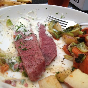 Kieran's Irish Pub - Corned beef with brussel sprouts, potato and carrots. Was ok - Irish Pub Near Me - Minneapolis, Minnesota Kieran's Irish Pub - Corned beef with brussel sprouts, potato and carrots. Was ok - Irish Pub Near Me - Minneapolis, Minnesota