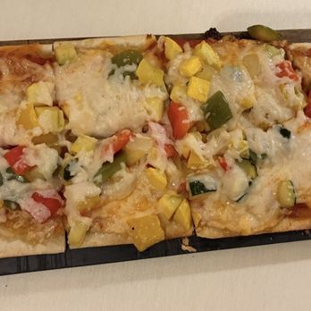 Bistango - Veggie flatbread pizza on gluten free bread - Italian Near Me - New York, New York