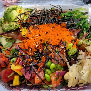 Photo of Skipjack Poke Co. - Rancho Cucamonga, CA, United States. Large = 3 scoops of protein $12.95
