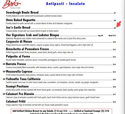 Menu photo 7 Brio Tuscany Grille Dana Point, CA Menu photo 7 Brio Tuscany Grille Dana Point, CA