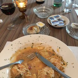 Lady Amelia Bed & Breakfast Inn and Restaurant - Cheese ravioli with crab and shrimp creamy sause.